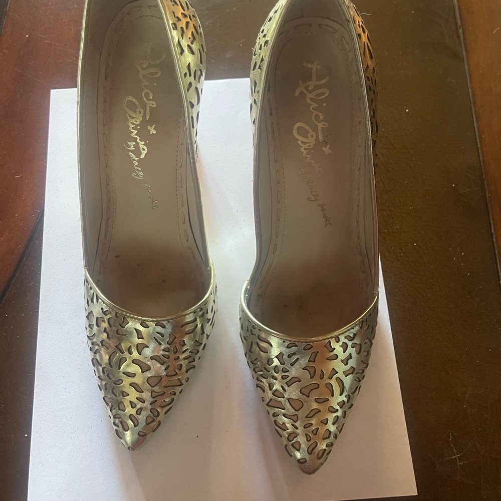 Alice and Olivia Gold Women's Shoes